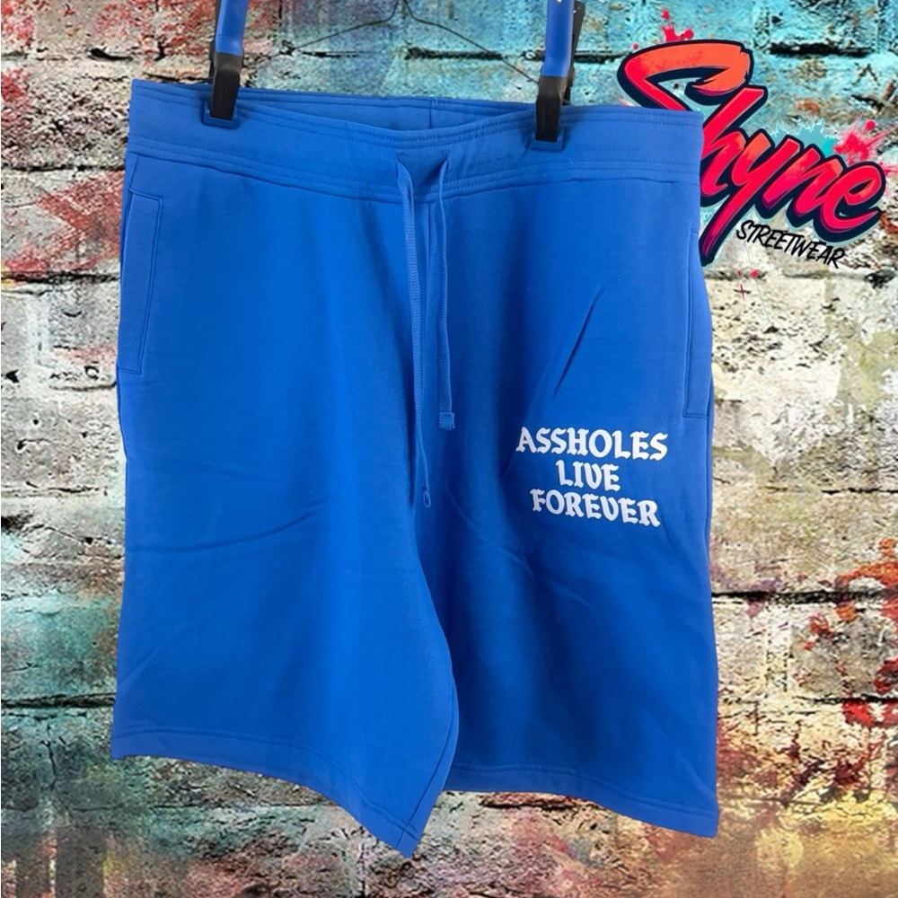 Blue Men's Shorts A$$holes Live Forever